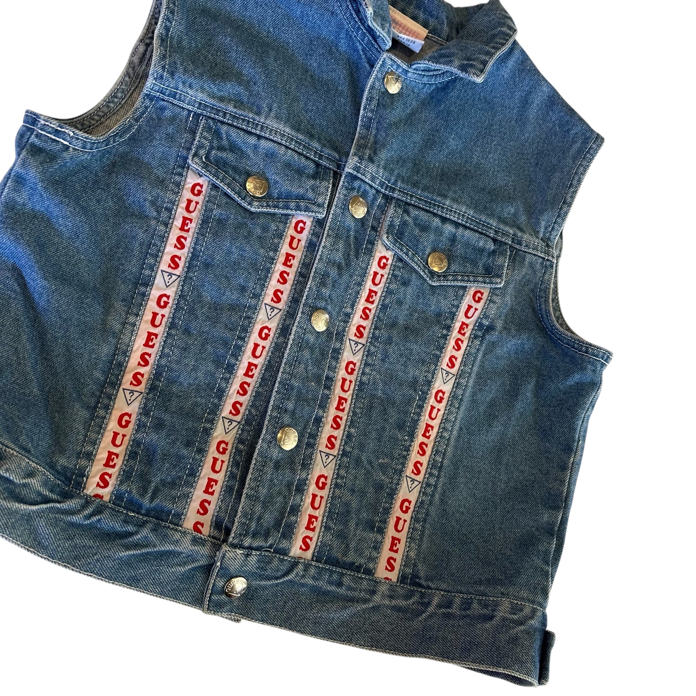 Vintage Guess Denim Vest (5-6)